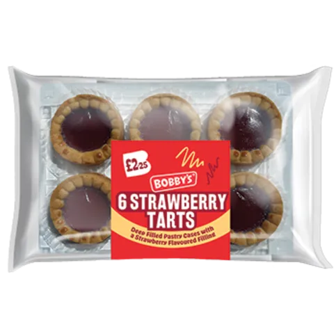 Bobby's 6 Strawberry Tarts 300g