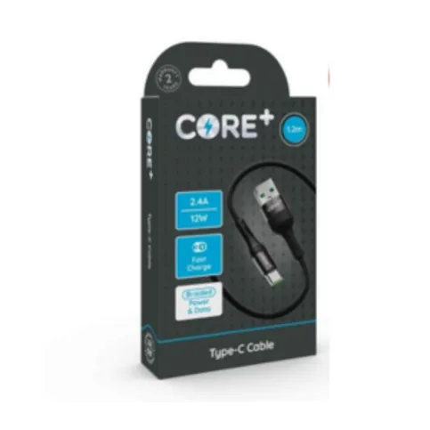 Core Type C Usb Black 1.2 M