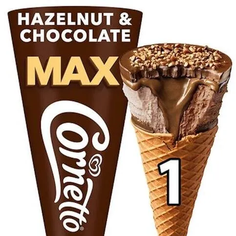 Cornetto Max Choco Hazelnut 115ml