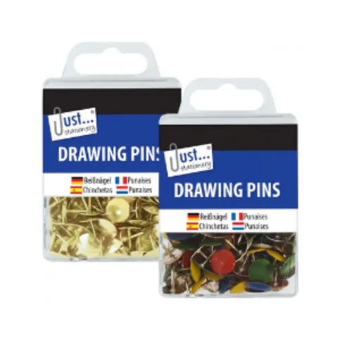 Drawing Pins Assorted Colours