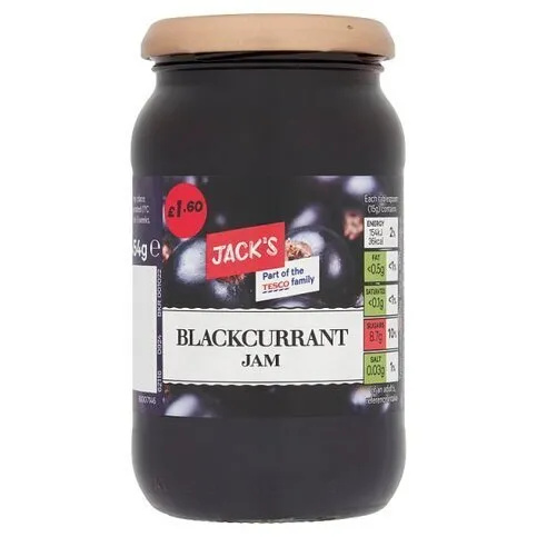 Jack's Jam Blackcurrant 454g