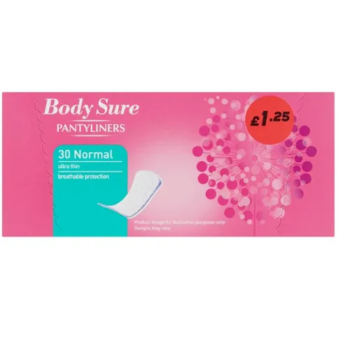 Jack's Body Sure Pantyliner 30 Pack