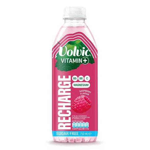 Volvic Vitamin + Raspberry Recharge- Vitamin Flavoured Water Sugar Free 750ml