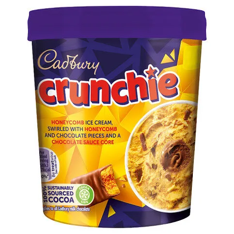 Cadbury Crunchie Blast Ice Cream 425ml