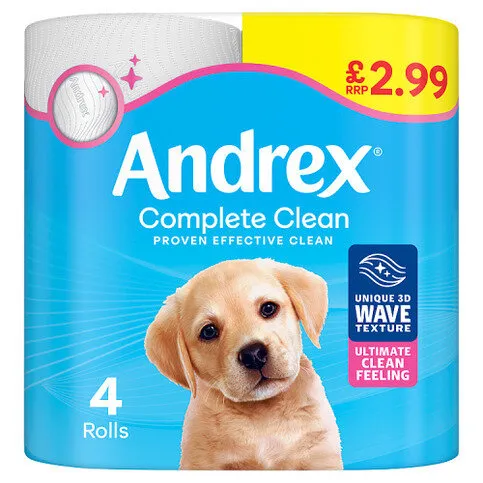 Andrex Complete Clean 4 Rolls