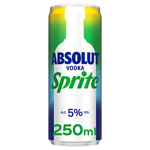 Absolut Vodka & Sprite 250ml