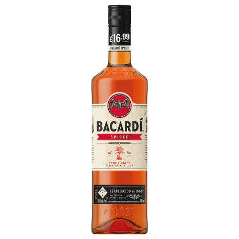 BACARDÍ Spiced Premium Rum Spirit Drink, 70cl