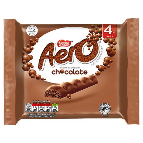 Aero Chocolate 4 x 27g (108g)