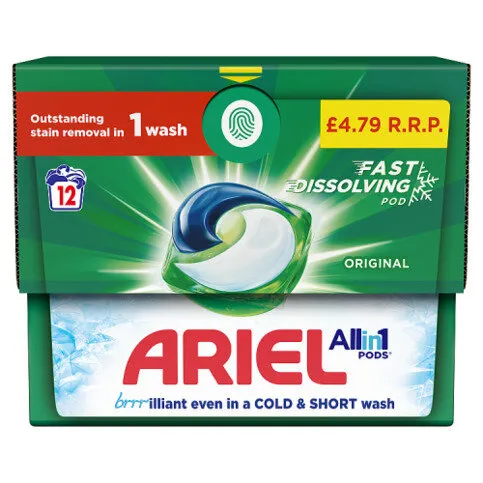 Ariel All-in-1 PODS®, Washing Capsules 12 Washes