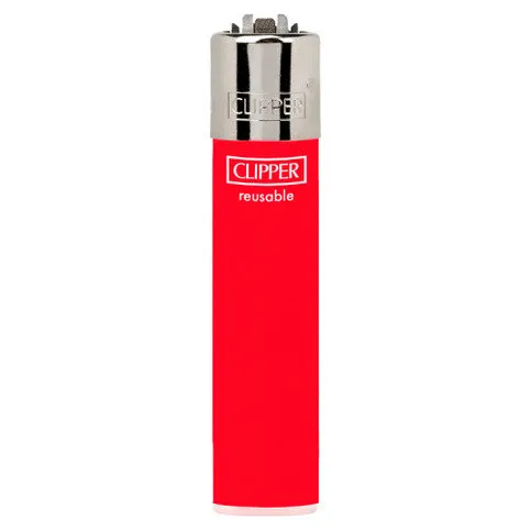 Clipper Solid Colour Silver Top Lighter Each