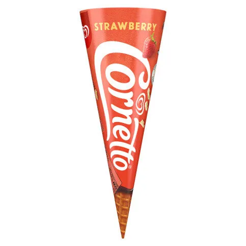 Cornetto  Ice Cream Cone Strawberry 120ml