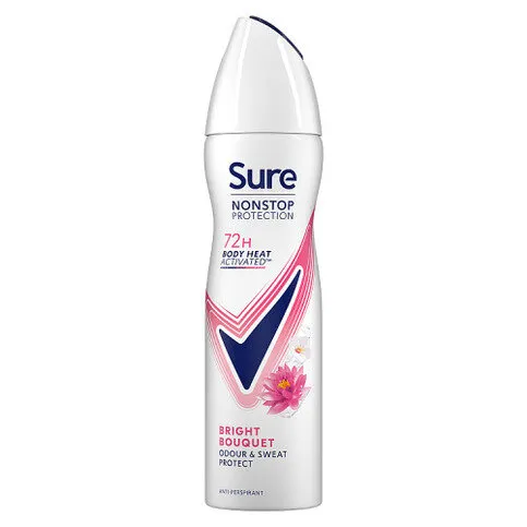Sure Nonstop Protection Anti-Perspirant Aerosol Bright Bouquet 150ml