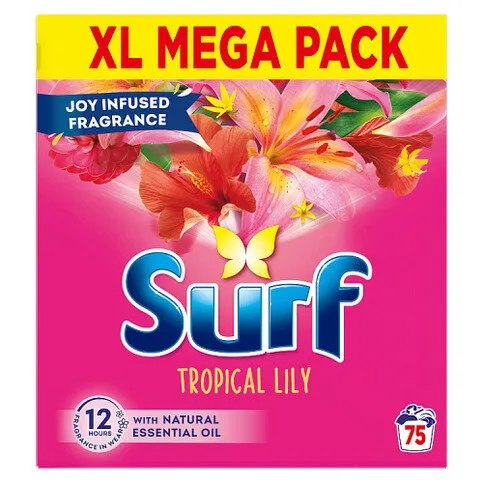 Surf  Washing Powder Tropical Lily 75 washes 3.75 kg 
