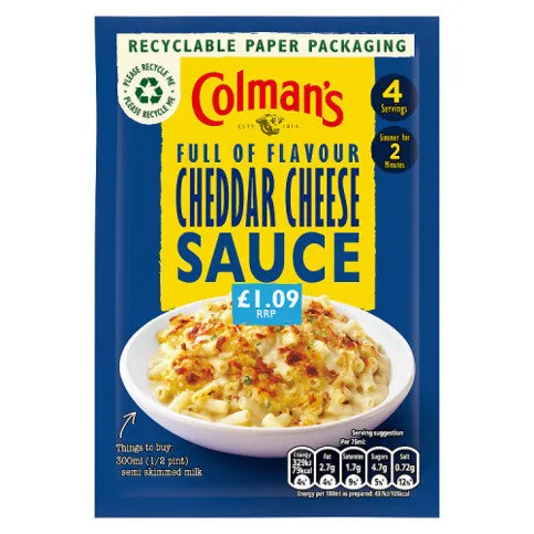 Colman's  Sauce Mix Cheddar Cheese 40g