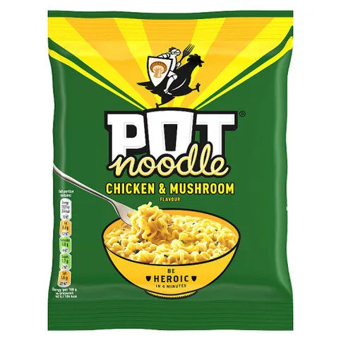 Pot Noodle Chicken & Mushroom Instant Noodles Block 112 g