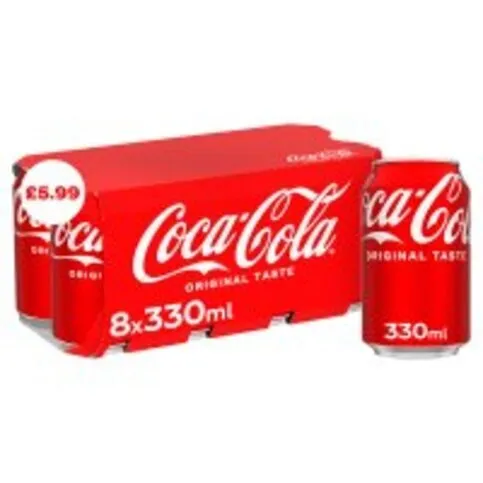 Coca Cola Original Taste 8 x 330ml