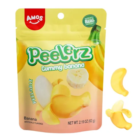 Amos Peelerz Gummy Banana Pouch 65g