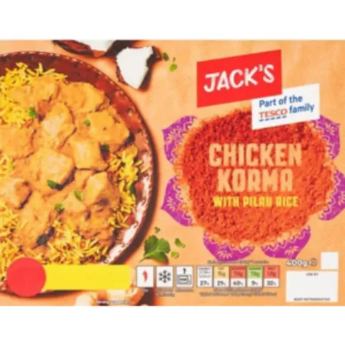 Jack's Chicken Korma with Pilau Rice 400g