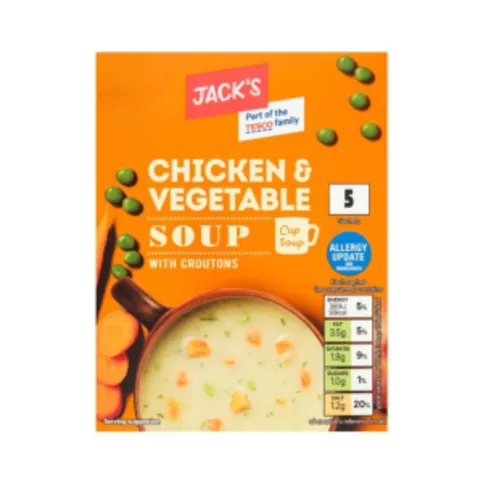 Jack's Chicken & Vegetable Cup Soup with Croutons 110g