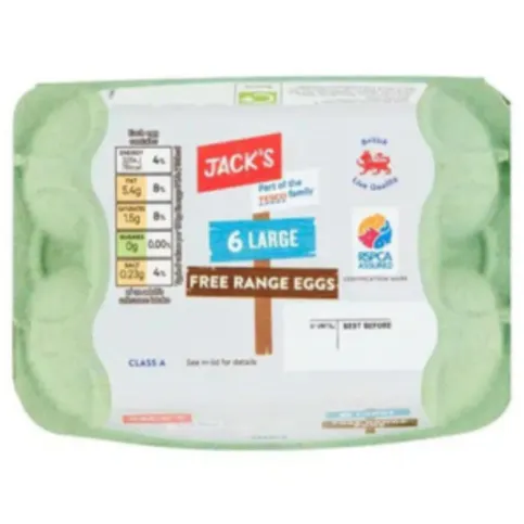 Jacks Free Range Medium Eggs 6 Pack