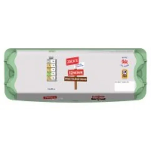 Jack's Medium Free Range Eggs 12 Pack