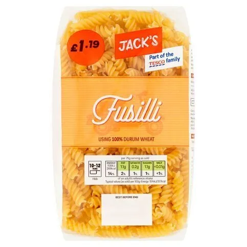 Jack's  Pasta Fusilli Twists 500g
