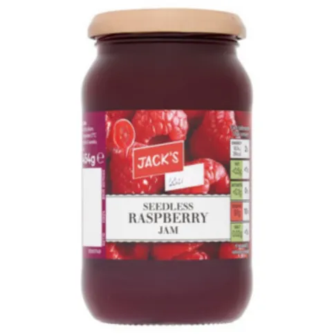 Jack's Seedless Raspberry Jam (454g)