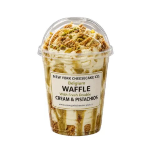 NY Cheesecake Co Belgium Waffle Cream & Pistachio