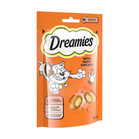 Dreamies Cat Treat Biscuits with Chicken 60g