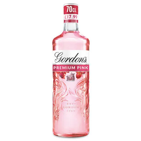 Gordon's Premium Pink Gin Based Flavoured Spirit Drink 35% vol 70cl PMP