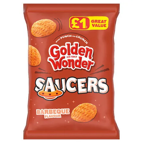 Golden Wonder Saucers Barbecue Flavour 40g