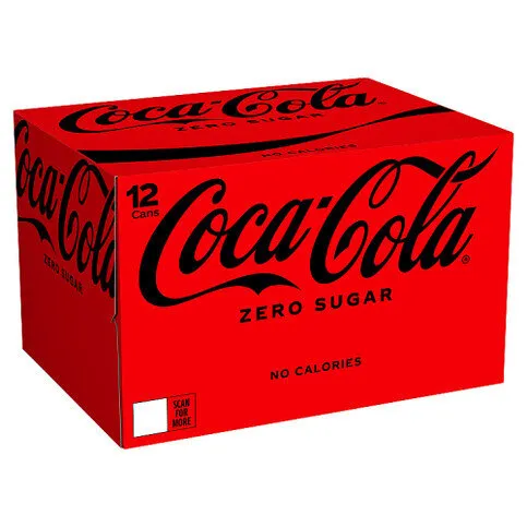 Coca Cola Zero Sugar 12 x 330ml