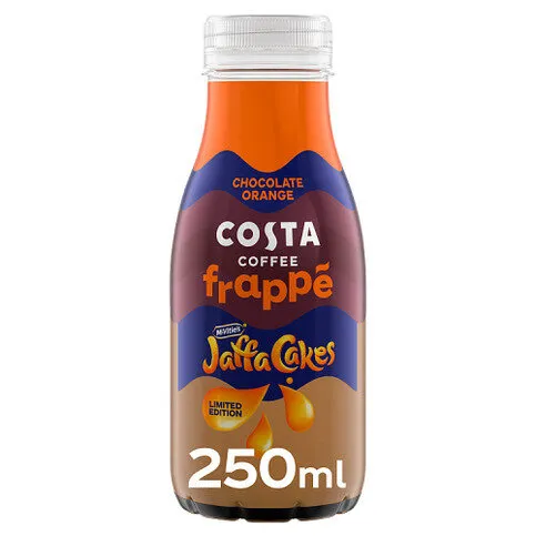 Costa Coffee Frappe Jaffa Cakes Chocolate Orange Iced Coffee 250ml Bottle