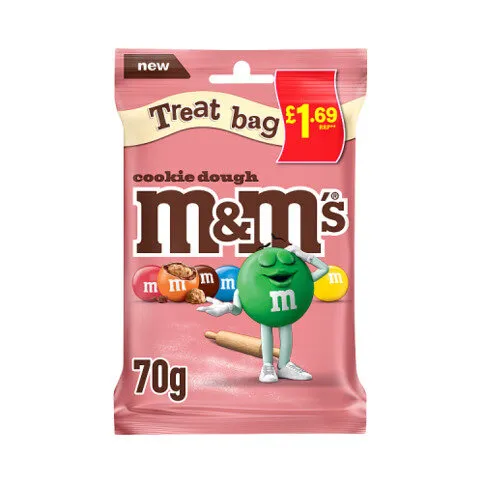 M&M's Cookie Dough Milk Chocolate Bag 70g £1.69 PMP
