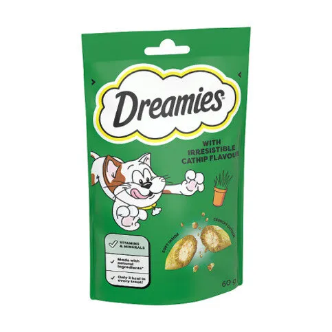 Dreamies Cat Treat Biscuits With Catnip Flavour 60g