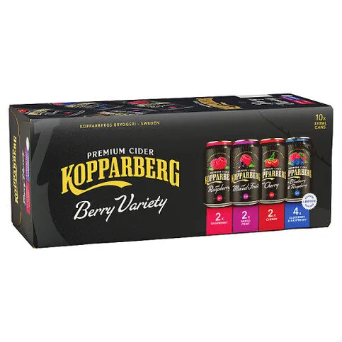Kopparberg Limited Edition Premium Cider Berry Variety 10 x 330ml