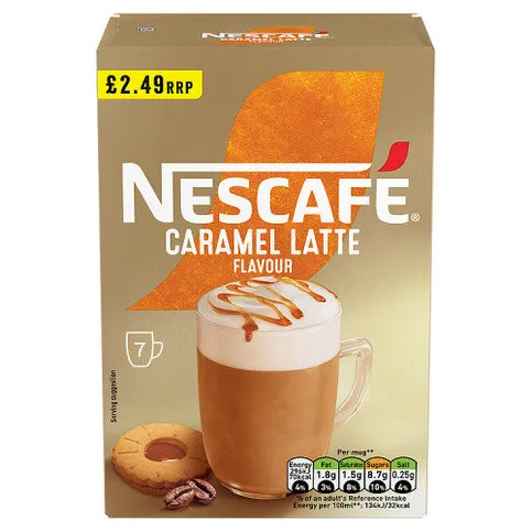 Nescafé Caramel Latte Flavour 7 x 17g (119g)