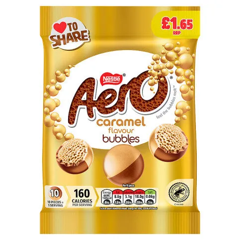 Aero Caramel Flavour Bubbles 80g
