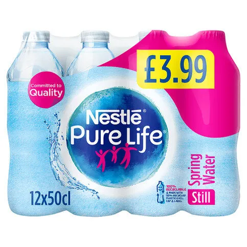 Pure Life Spring Water Still 12 x 50cl