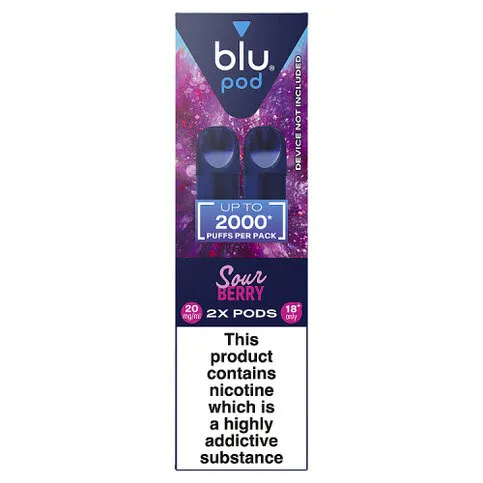 Blu pod Blueberry Sour Razz Vape Pods 20mg/ml