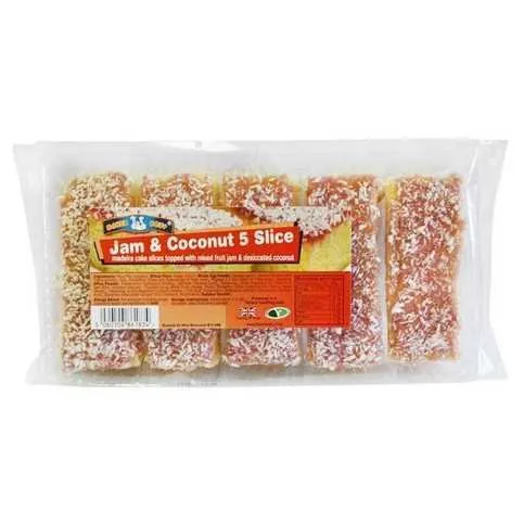 Baker Boys Jam & Coconut 5 Slices